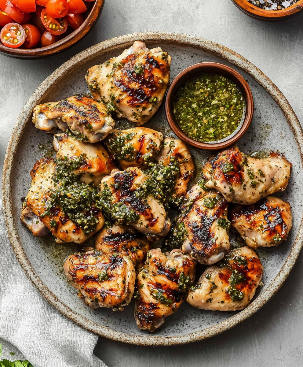 Grilled Chicken Thighs With Chimichurri Recipe