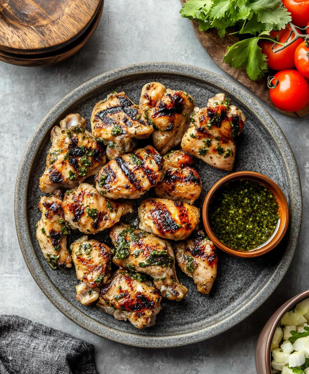 Grilled Chicken Thighs With Chimichurri Recipe