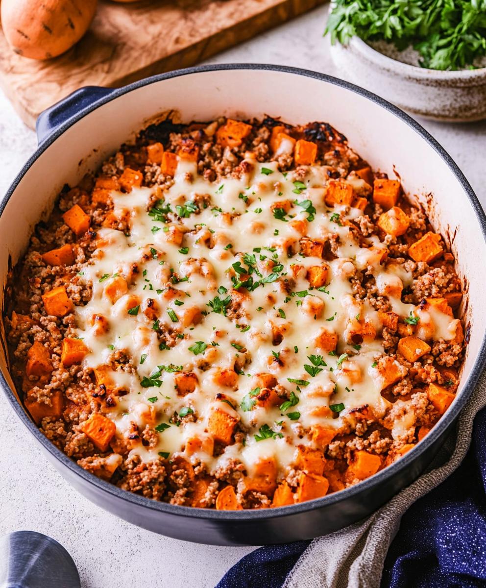 Ground Turkey Sweet Potato Bake Recipe