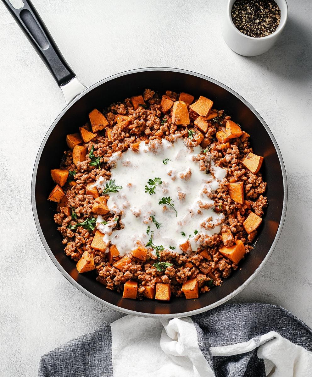 Ground Turkey Sweet Potato Skillet Recipe