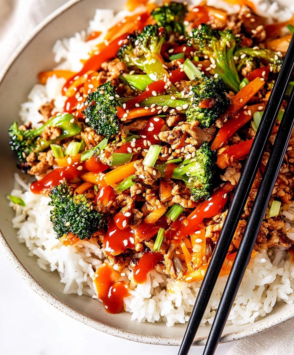 Ground Turkey Teriyaki Stir Fry Recipe