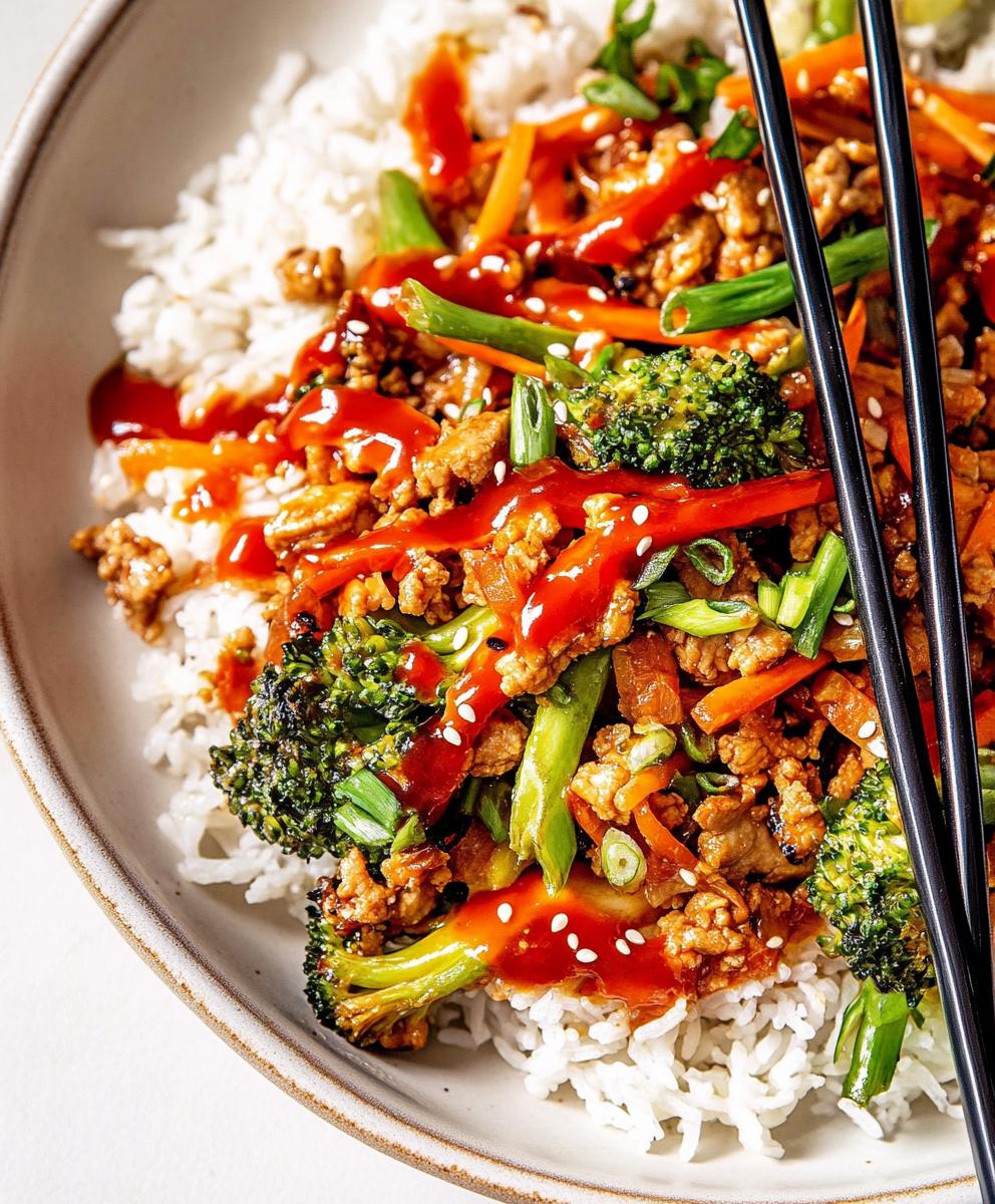 Ground Turkey Teriyaki Stir Fry Recipe