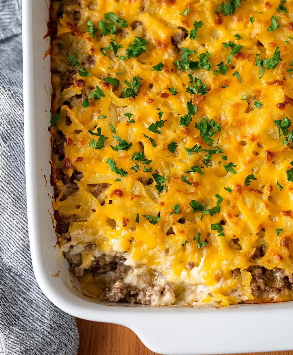 Hamburger Hashbrown Casserole Recipe