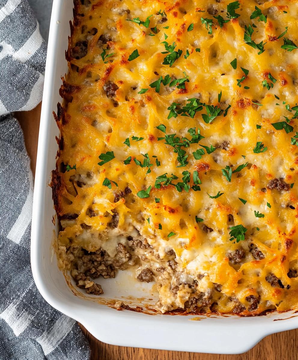 Hamburger Hashbrown Casserole Recipe