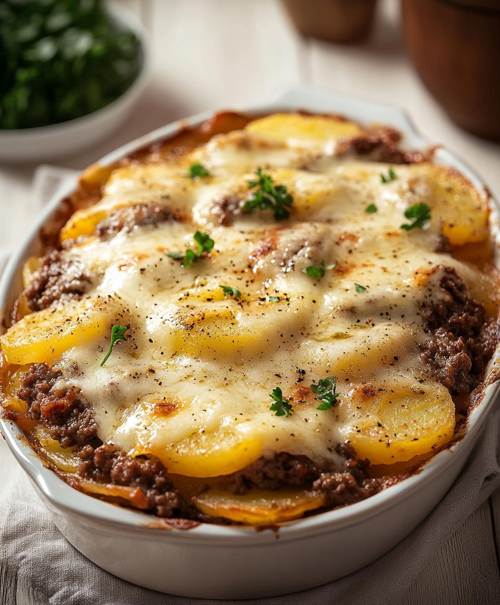 Hamburger Potato Casserole Recipe