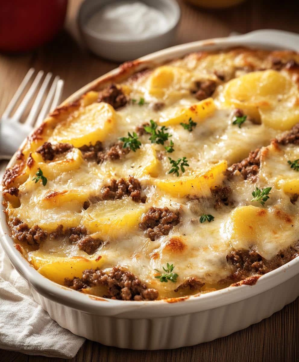 Hamburger Potato Casserole Recipe