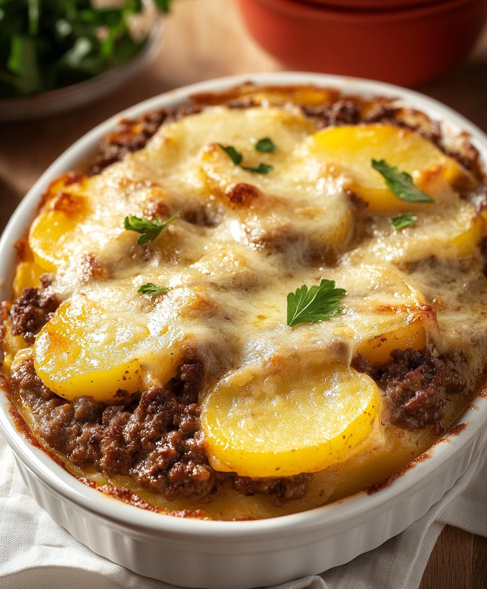 Hamburger Potato Casserole Recipe