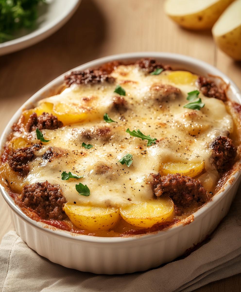 Hamburger Potato Casserole Recipe