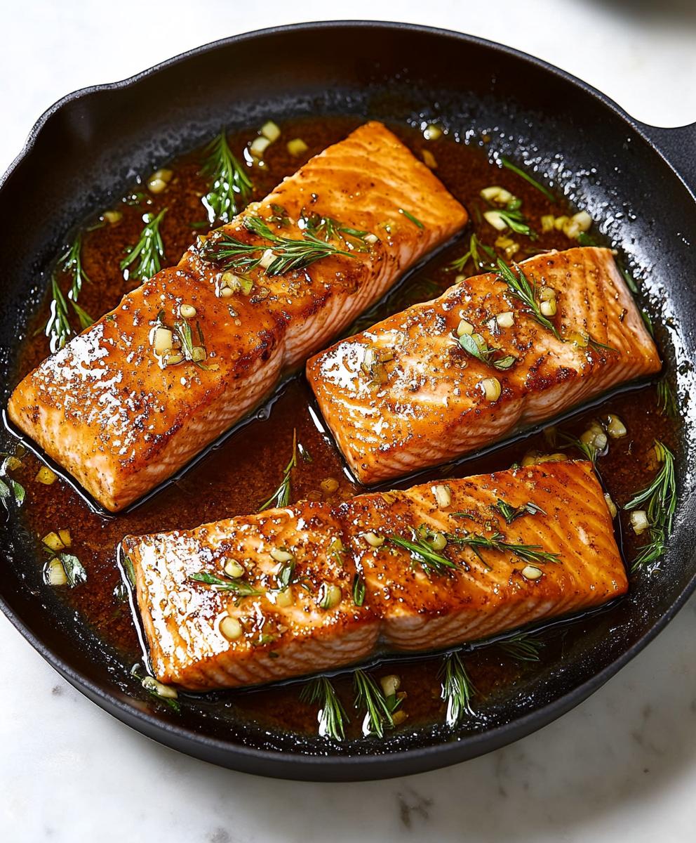 Honey-garlic Glazed Salmon Recipe