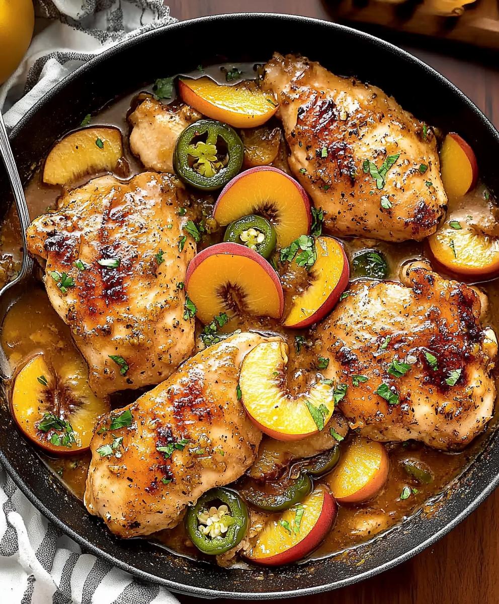 Jalapeno Peach Chicken Recipe