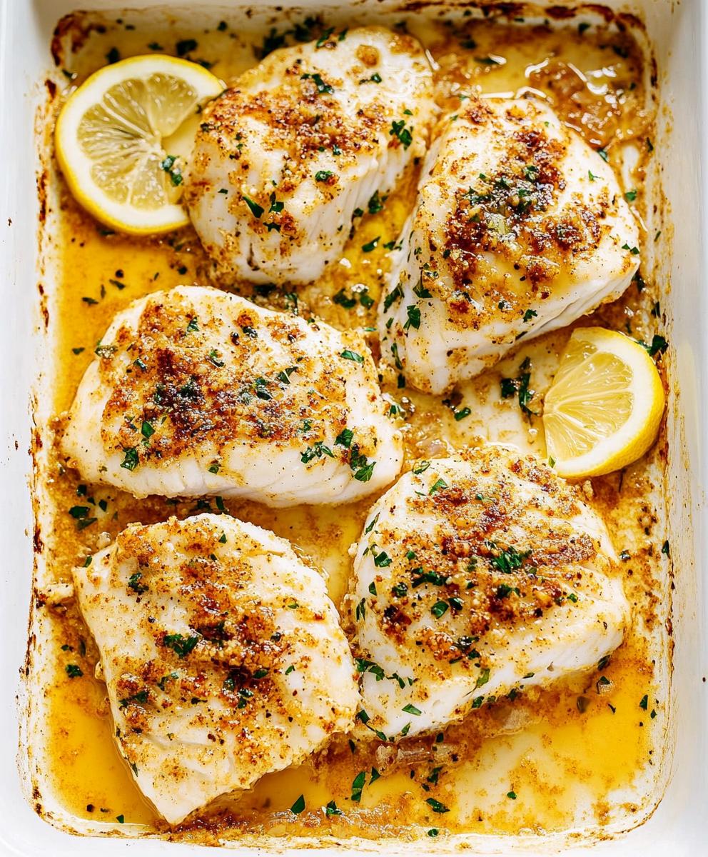 Lemon Butter Baked Cod Recipe