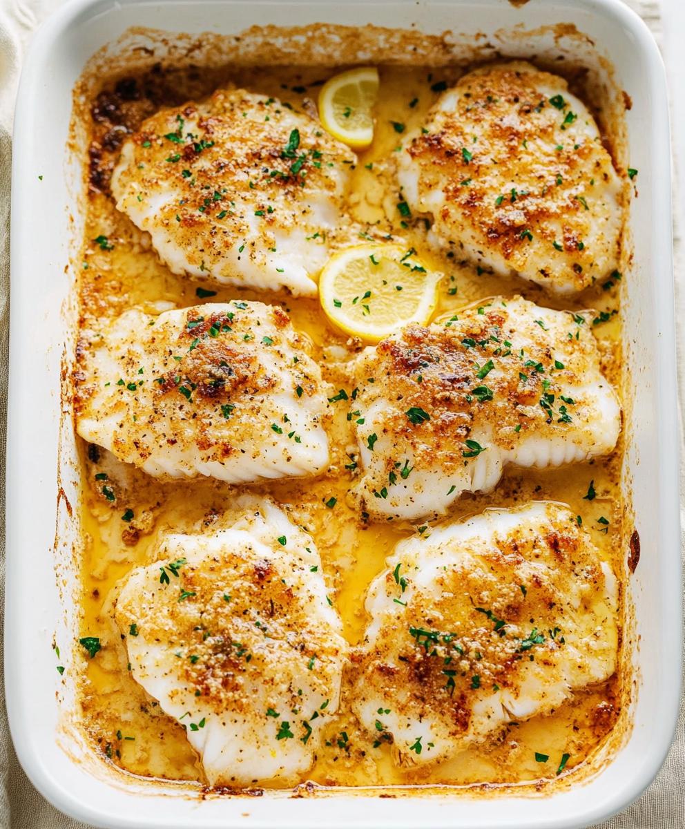 Lemon Butter Baked Cod Recipe