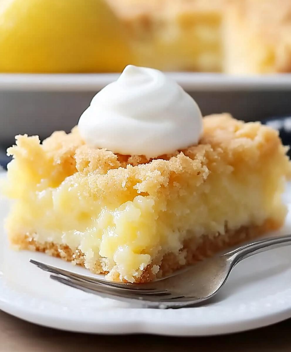 Lemon Cream Cheese Dump Cake Recipe