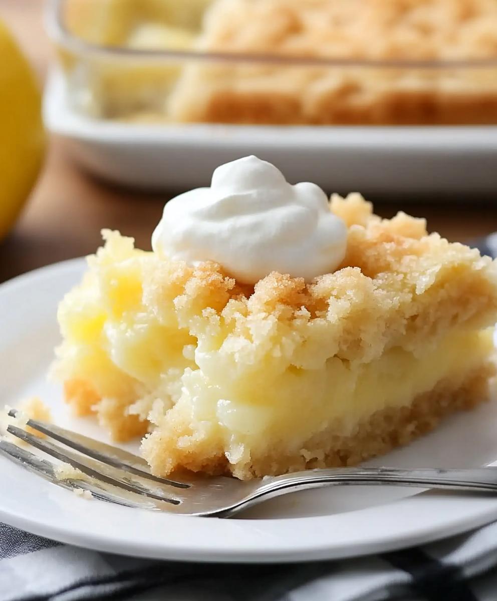 Lemon Cream Cheese Dump Cake Recipe