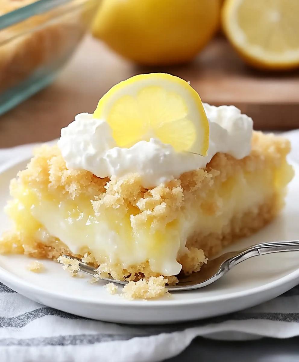 Lemon Cream Cheese Dump Cake Recipe