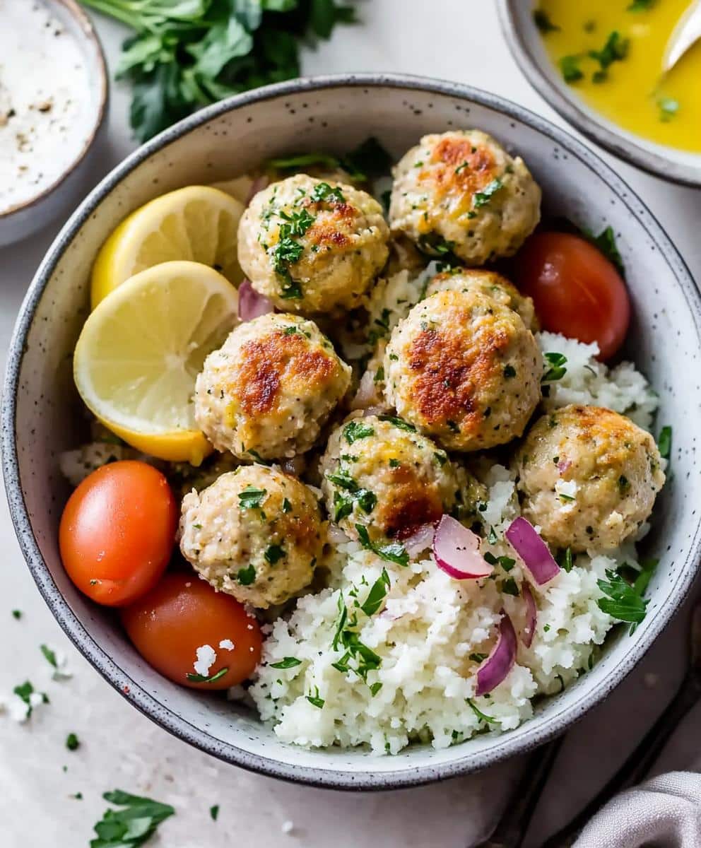 Mediterranean Chicken Meatballs Recipe