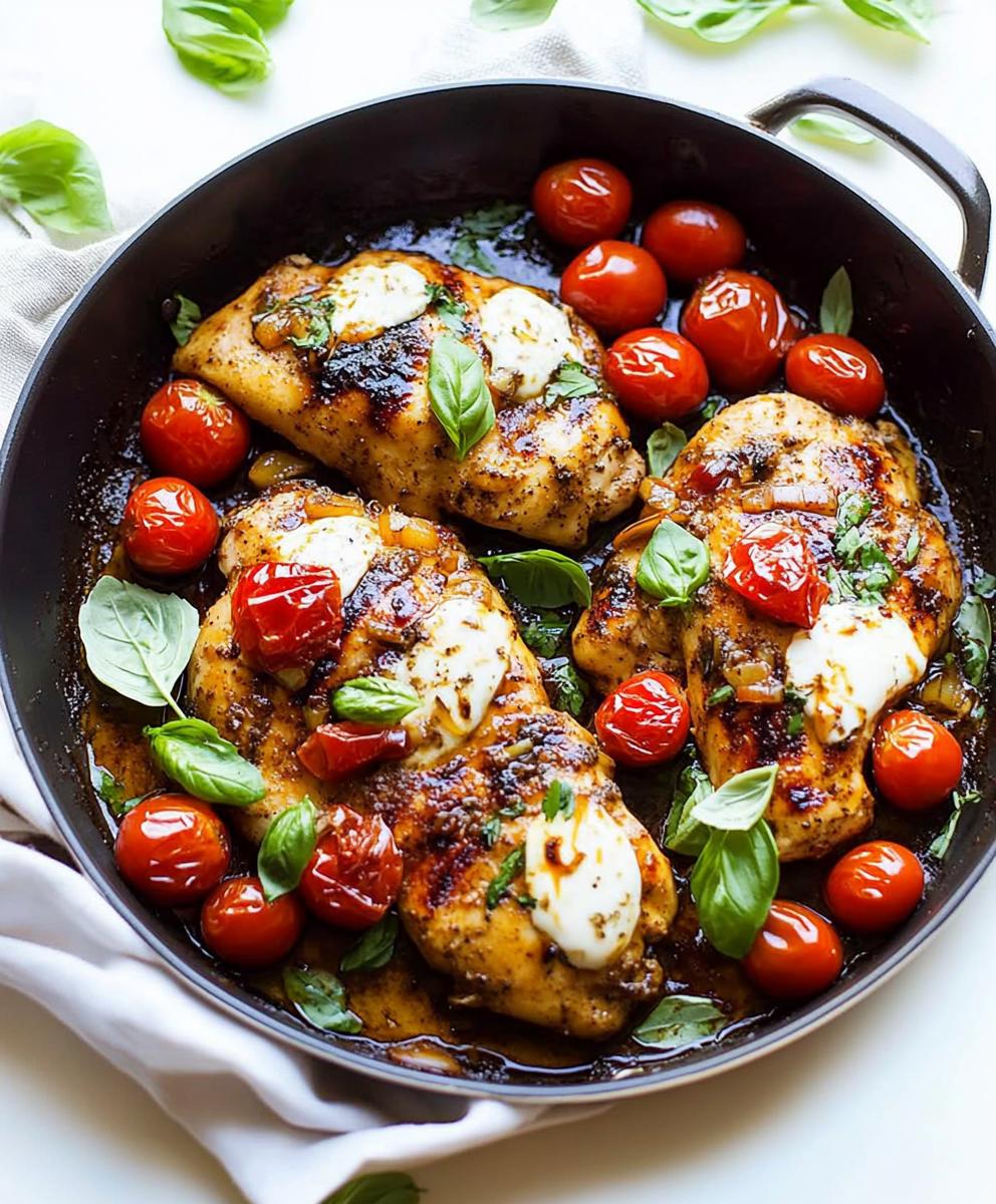 One Pan Balsamic Chicken Recipe