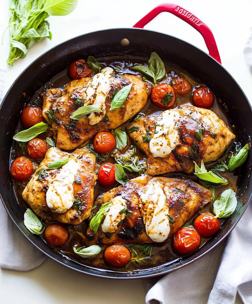 One Pan Balsamic Chicken Recipe