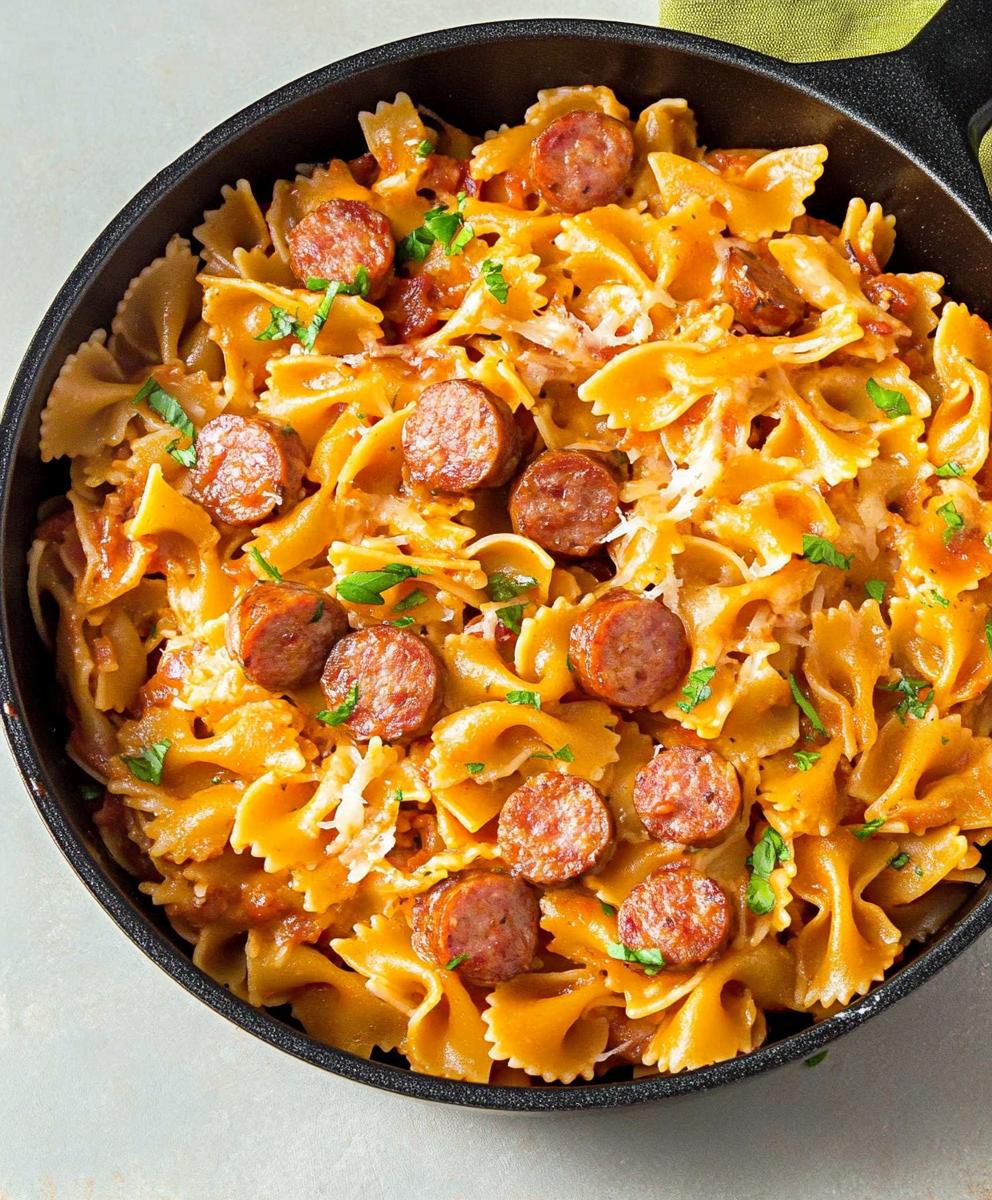 One Pot Smoked Sausage Pasta Recipe