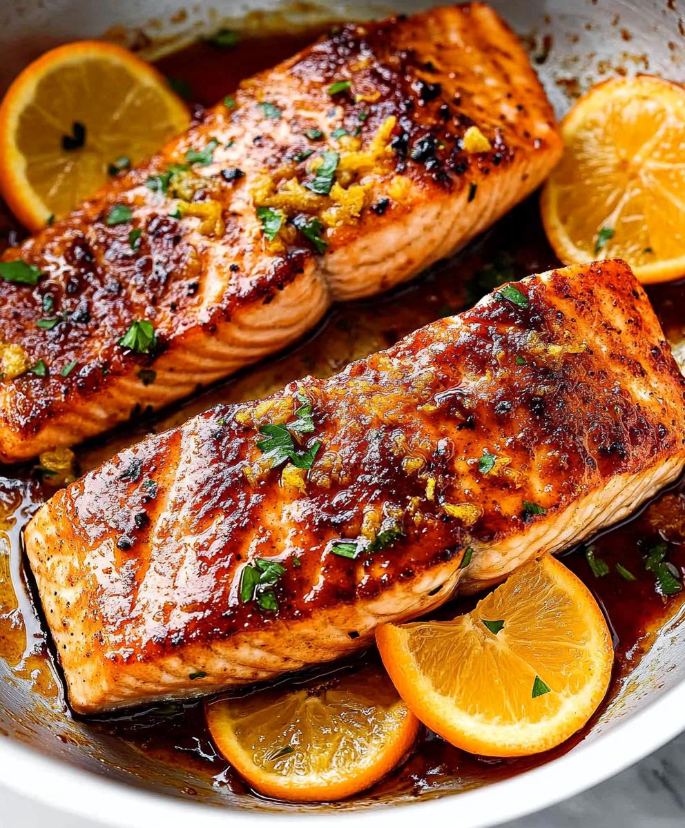 Pan Fried Orange Salmon Recipe