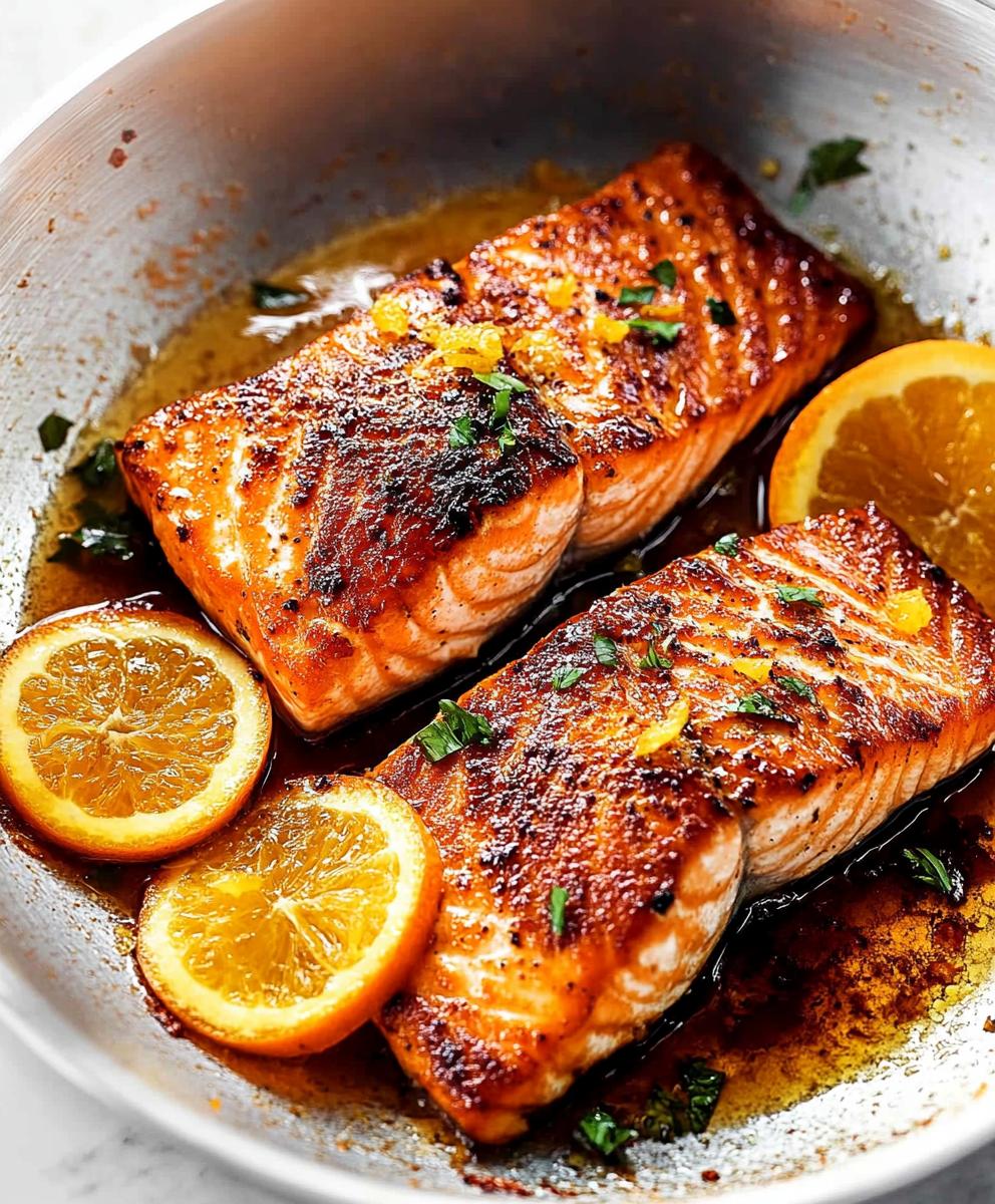 Pan Fried Orange Salmon Recipe