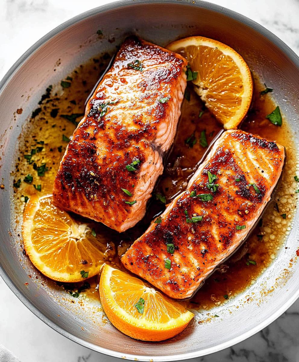 Pan Fried Orange Salmon Recipe