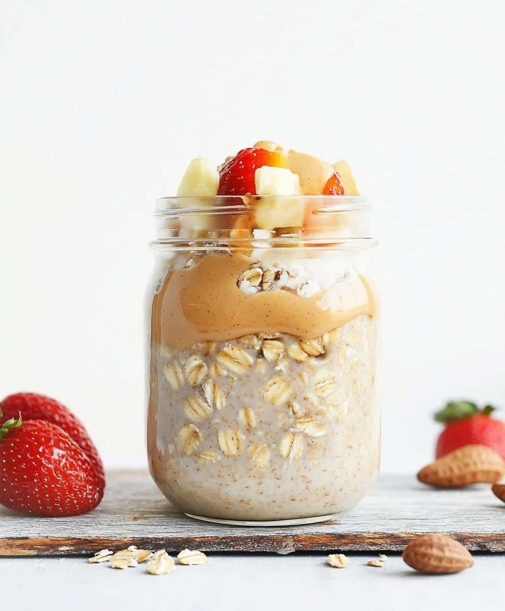 Peanut Butter Overnight Oats Recipe