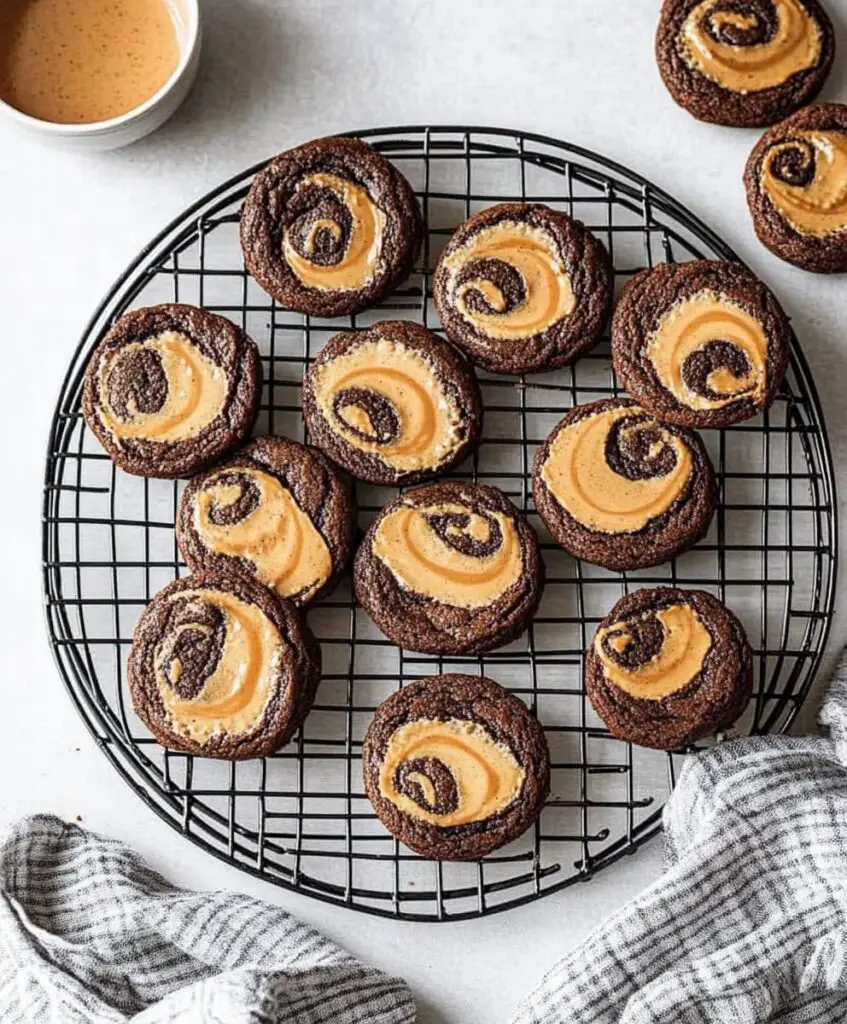 Peanut Butter Swirl Brownie Cookies Recipe