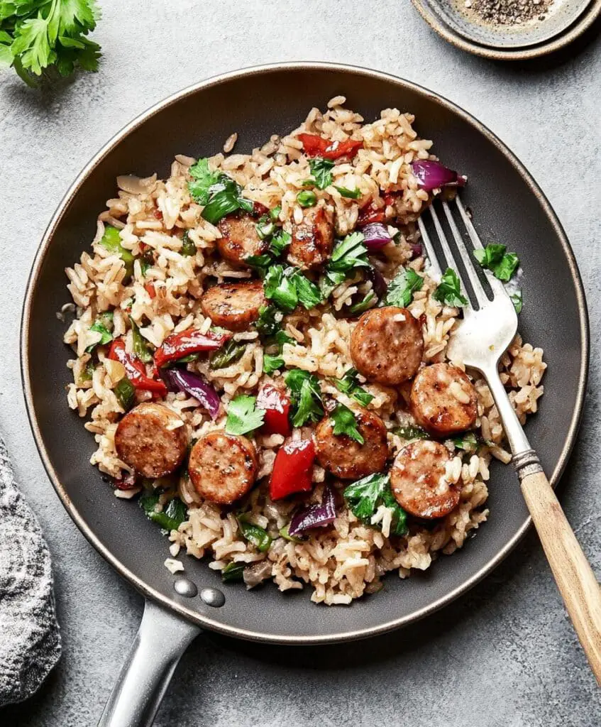 Sausage And Rice Skillet Recipe