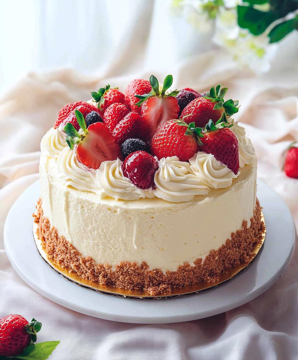 Strawberry Cheesecake Cake Recipe
