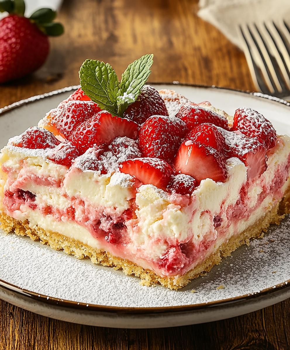 Strawberry Cheesecake Dump Cake Recipe