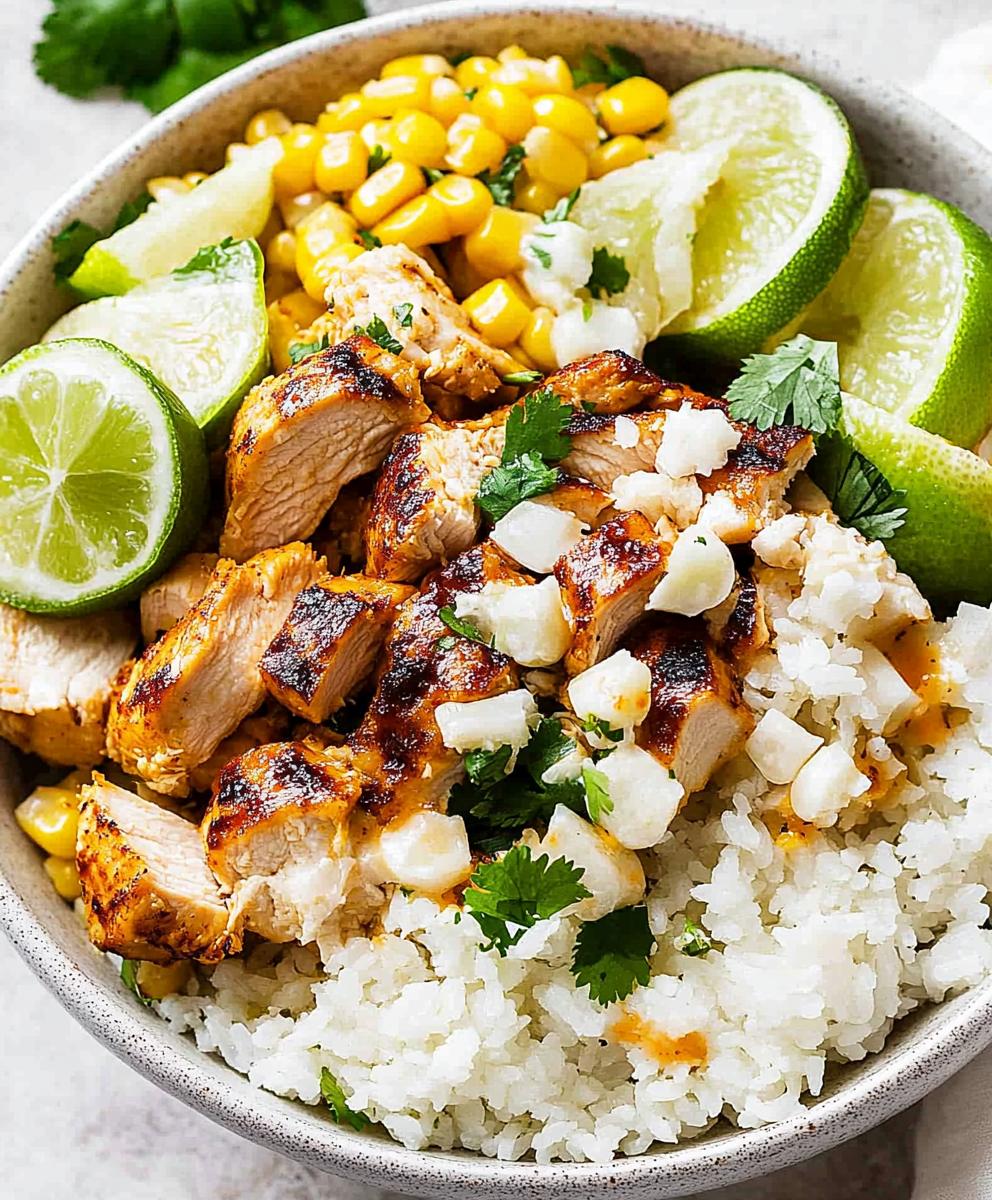 Street Corn Chicken Rice Bowl Recipe