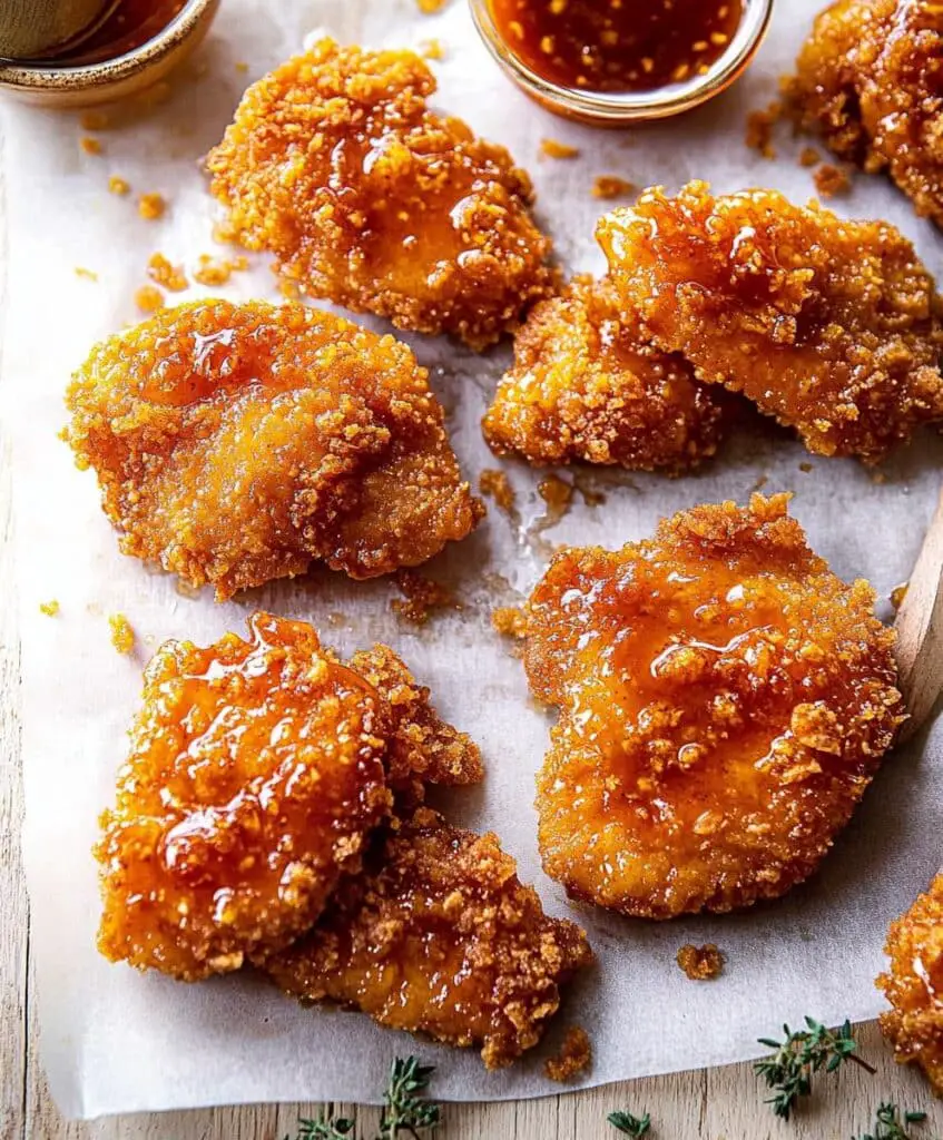 Baked Crunchy Hot Honey Chicken Recipe