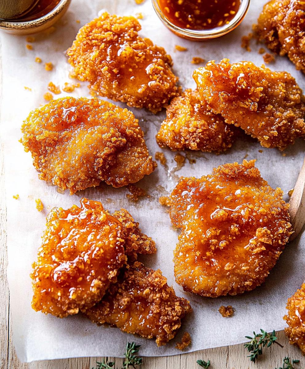 Baked Crunchy Hot Honey Chicken Recipe