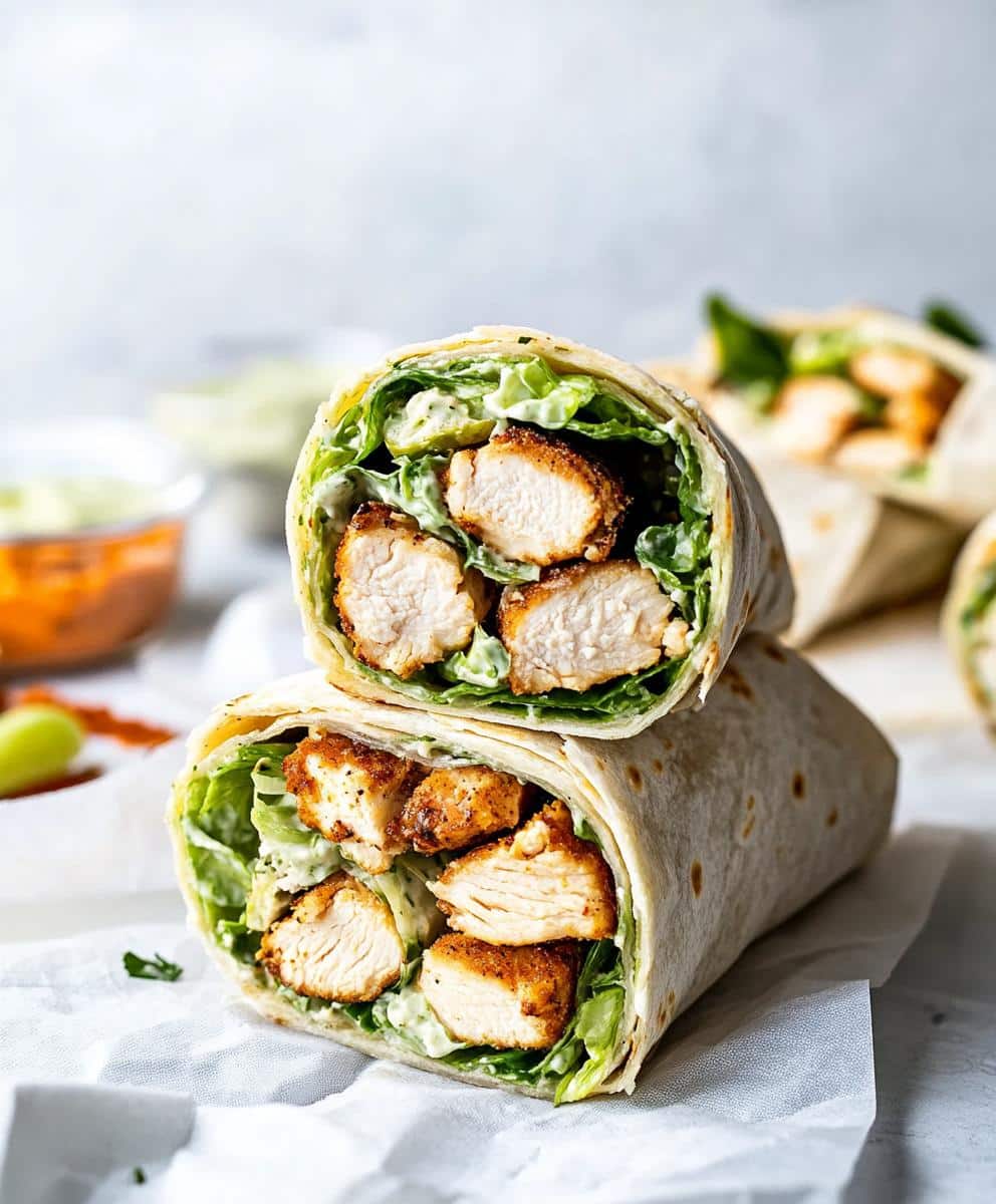 Chicken Caesar Wraps Recipe