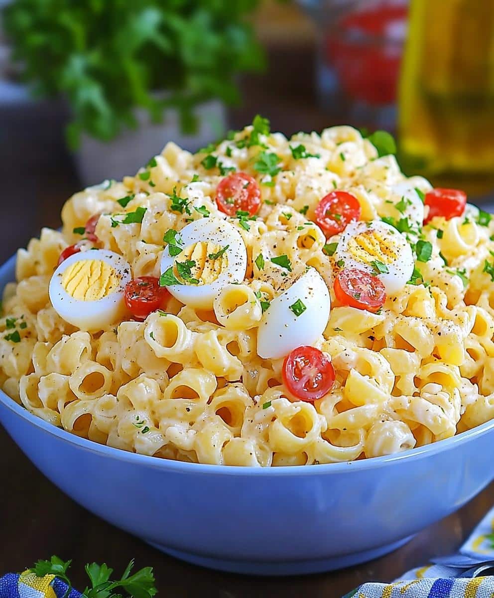 Deviled Egg Pasta Salad Recipe
