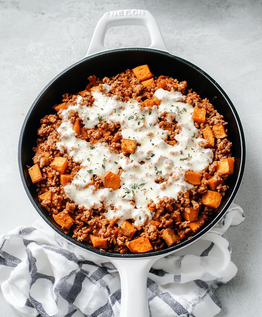 Ground Turkey Sweet Potato Skillet Recipe