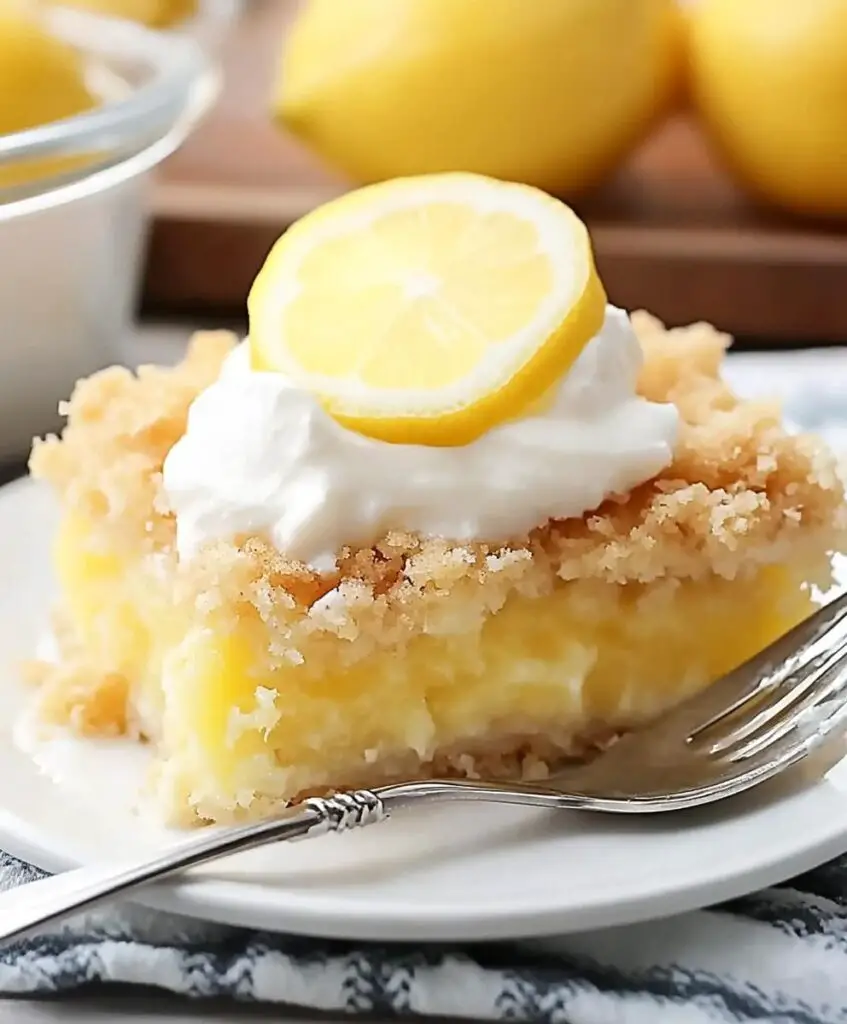 Lemon Cream Cheese Dump Cake Recipe