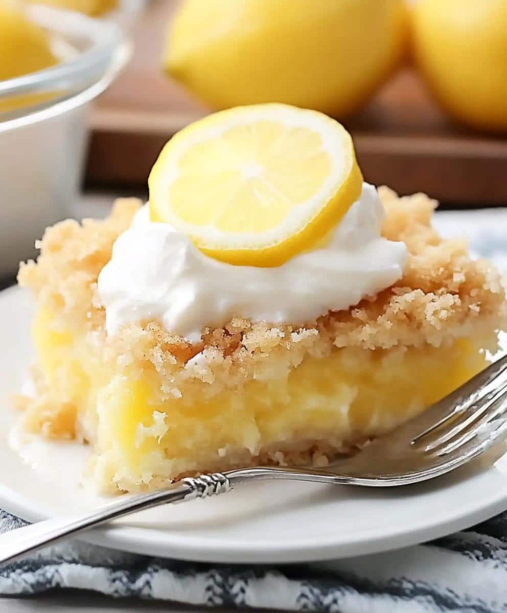 Lemon Cream Cheese Dump Cake Recipe