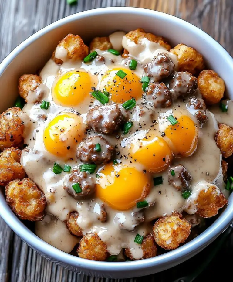 Tater Tot Breakfast Bowl With Sausage Gravy Recipe