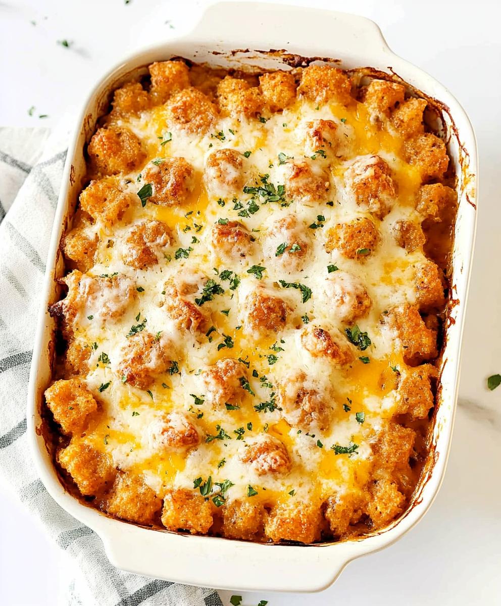 Tater Tot Sausage Breakfast Casserole Recipe