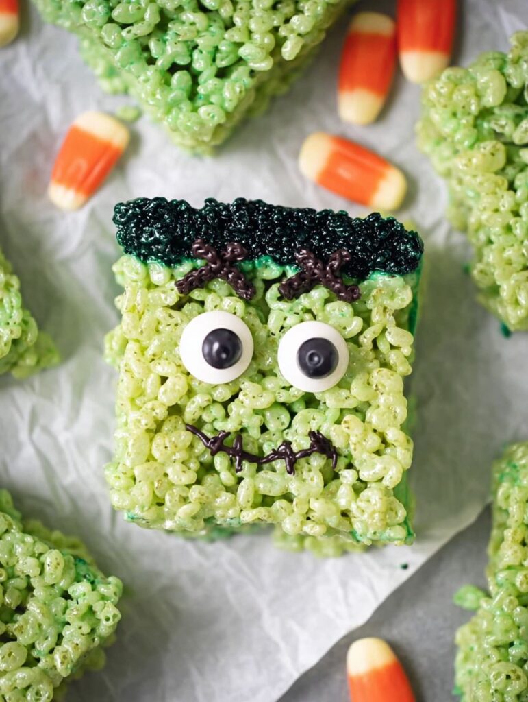 Frankenstein Rice Krispie Treats Recipe
