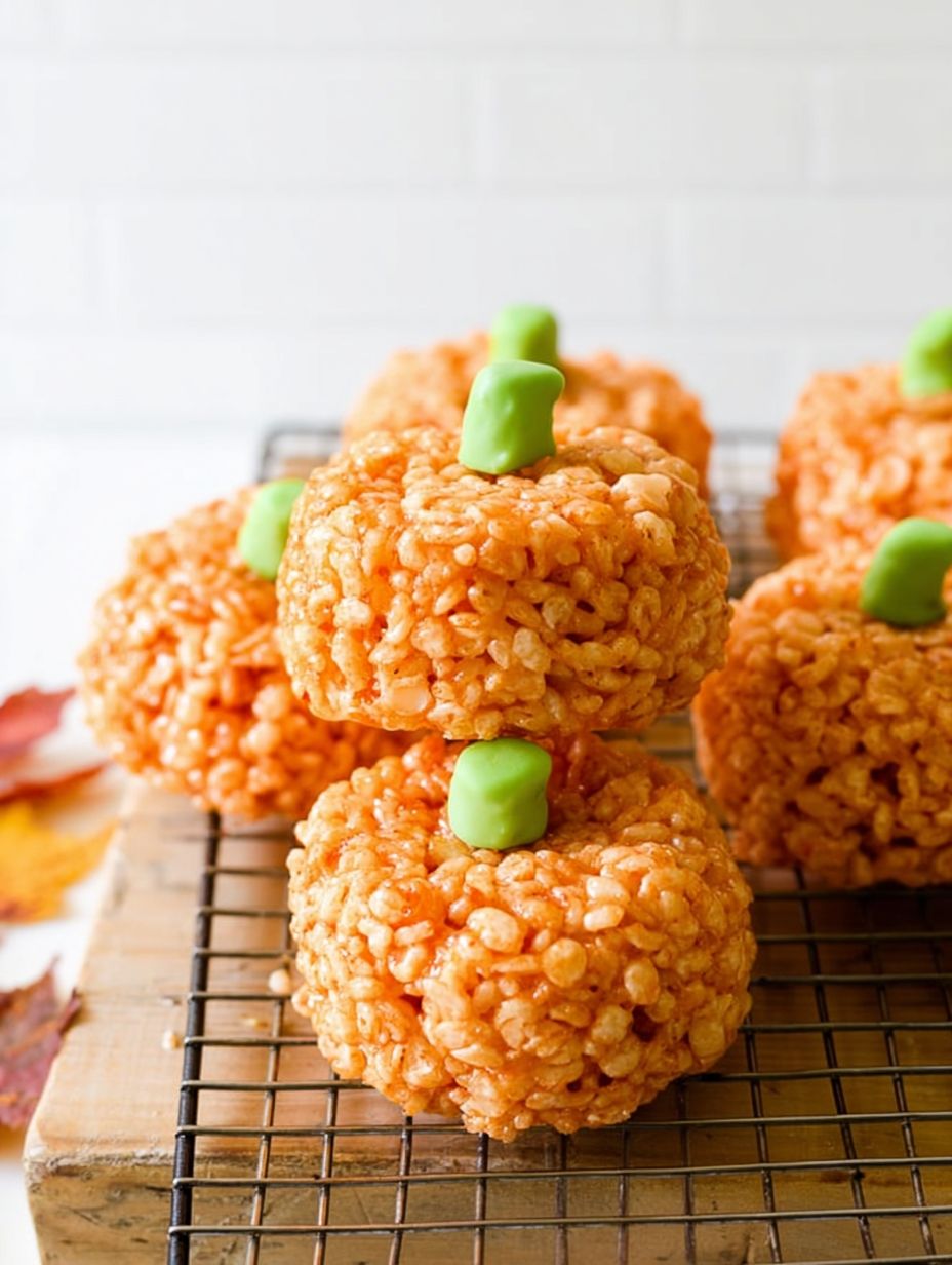 Pumpkin Rice Krispie Treats Recipe