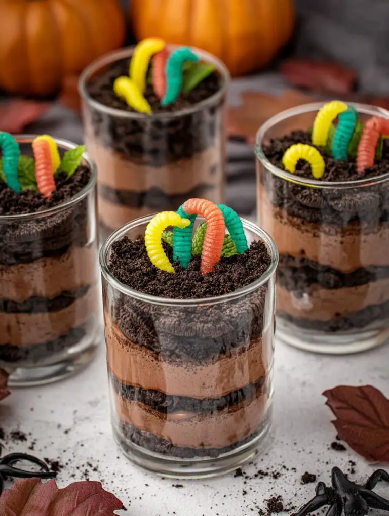 Healthy Halloween Dirt Cups Recipe