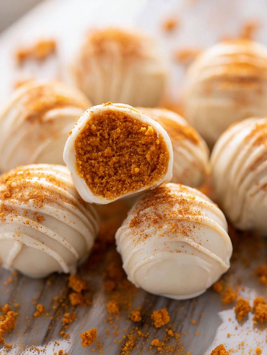 No-Bake Pumpkin Cheesecake Balls Recipe for Thanksgiving Desserts