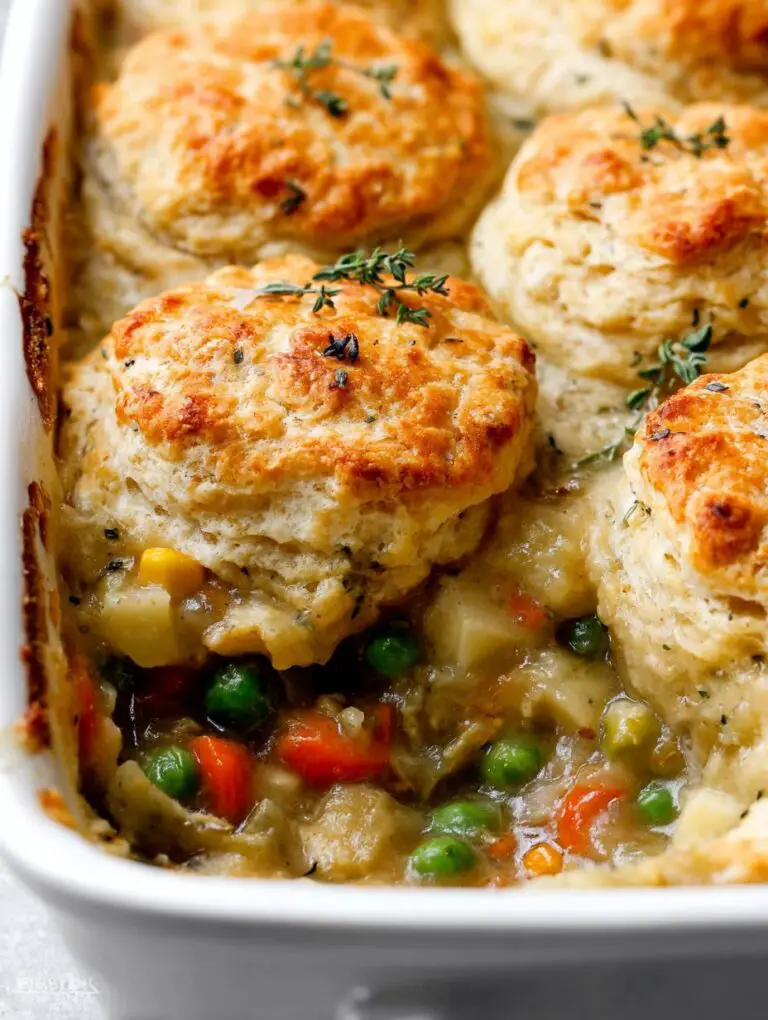 Cozy Biscuit & Vegetable Pot Pie Recipe for Vegetarian Thanksgiving