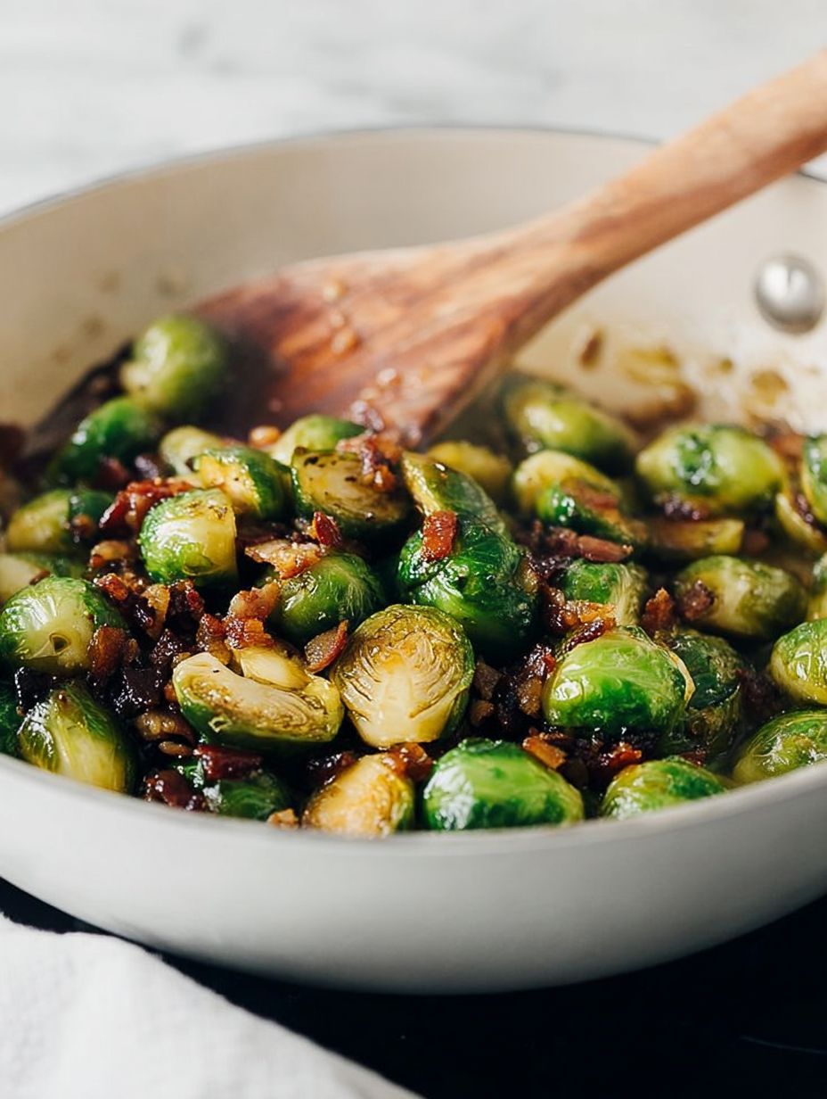 30-Minute Maple Bacon Brussels Sprouts Recipe for Thanksgiving