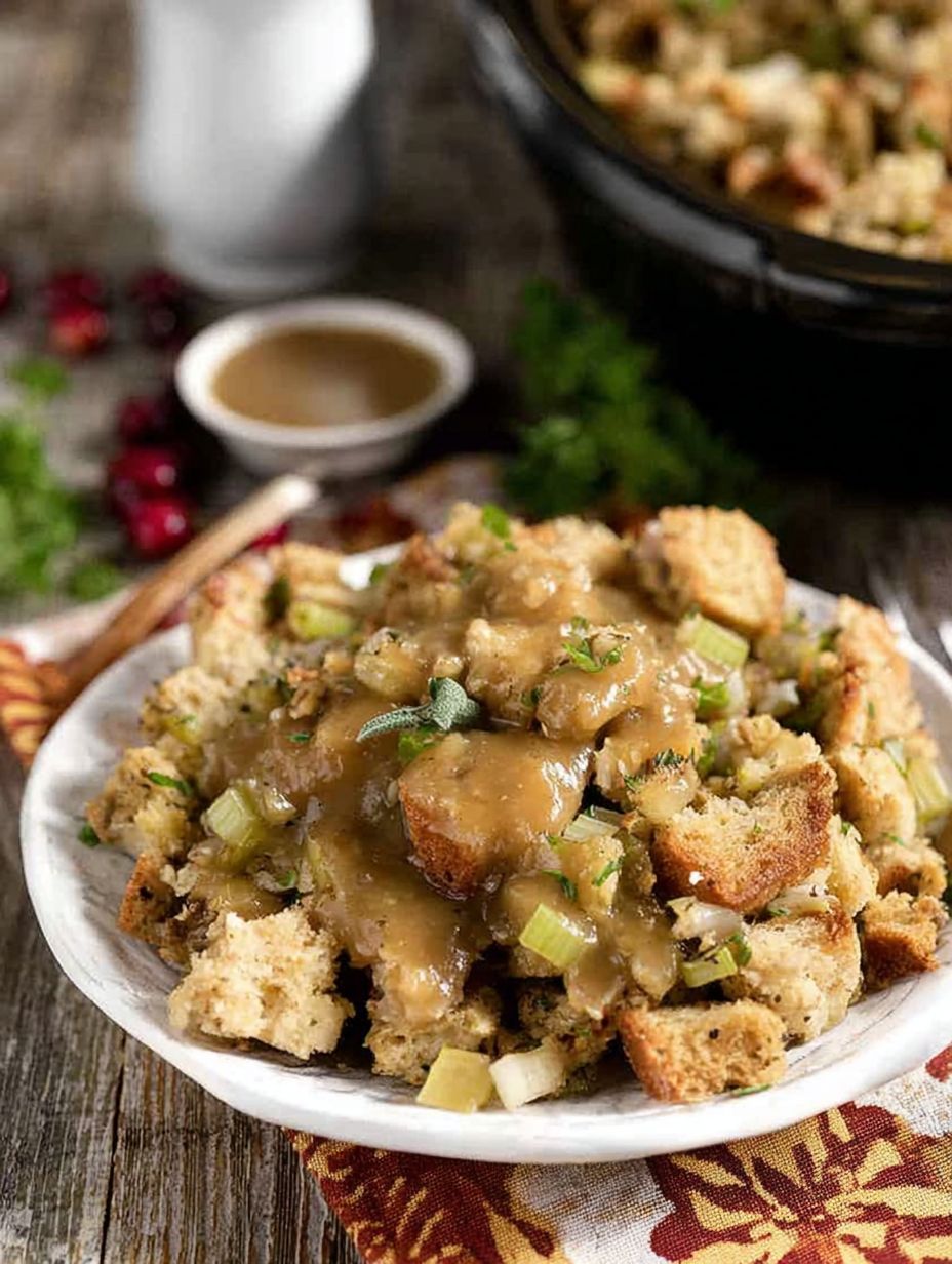 Crockpot Thanksgiving Stuffing Recipe for an Easy Family Feast